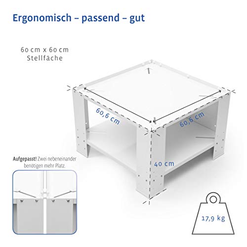 Xavax 00111078 - Base universal con estante inferior para lavadora y secadora