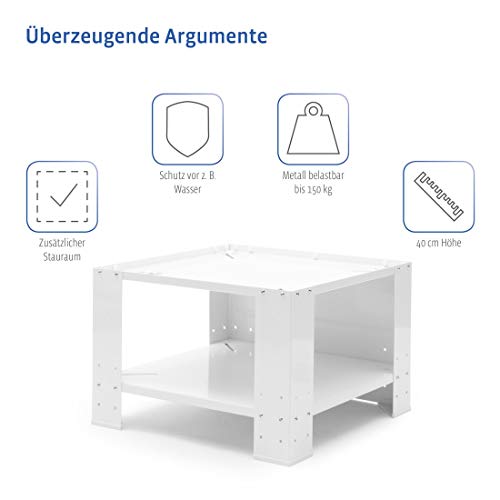Xavax 00111078 - Base universal con estante inferior para lavadora y secadora