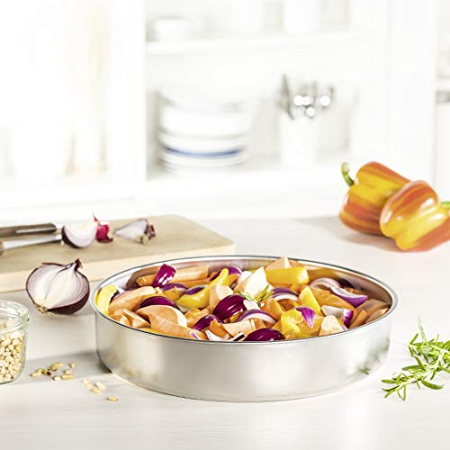 Xavax 111502 Alrededor Acero Inoxidable Plata 1pieza(s) - Plato (Alrededor, Acero Inoxidable, Plata, 360 mm, 60 mm, 1 Pieza(s))