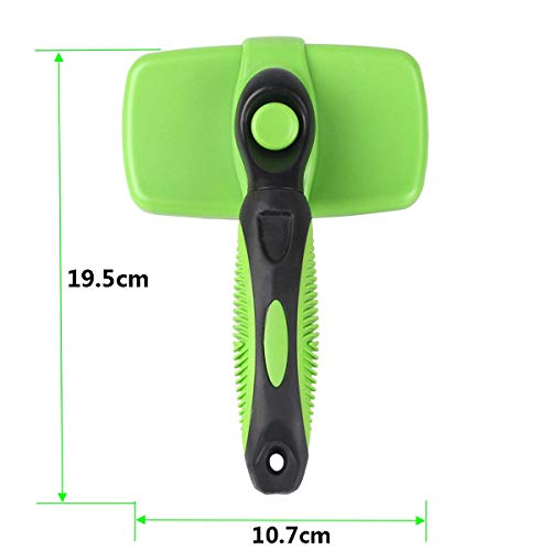 xb Cepillo de Cuidado Personal para Mascotas Cepillos de Limpieza automática para Perros y Gatos Cabello Largo y Grueso La Mejor Herramienta de eliminación de Mascotas