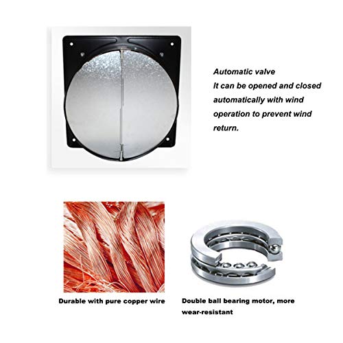 Xcmenl Ventilador Extractor De Baño De 200 Mm, 80W Ventilación Súper Silenciosa con Motor De Cobre para Salas De Reuniones De Cocina De Restaurante