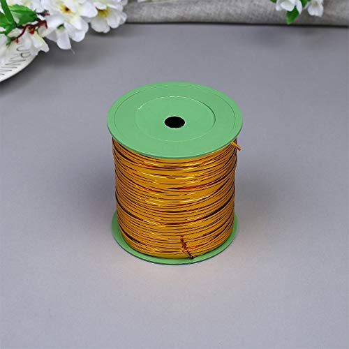 XFentech Twist Ties - Hierro de Alambre Cierre de Torsion de Corbata Bolsa de Lollipops Dulces Galleta, Dorado, 360m