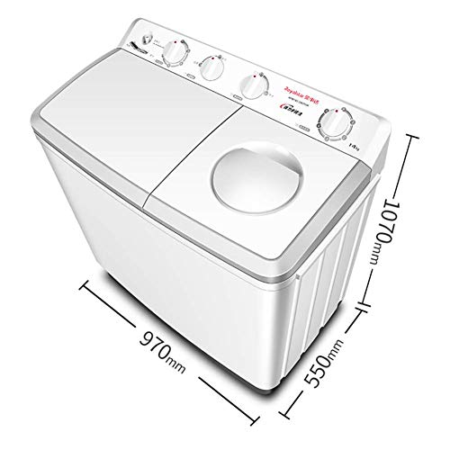 XIAOFEI Lavadora Tina Doble 14 Kg Lavadora SemiautomáTica, Carga Superior Semi AutomáTica Tina Doble