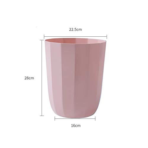 Xiaokeai Papeleras Bote de Basura pequeño, Rectangular, Minimalista y Moderno, baño vestidor, Cocina, Oficina en casa, Papelera Durable Hermosa y Duradera (Color : White)