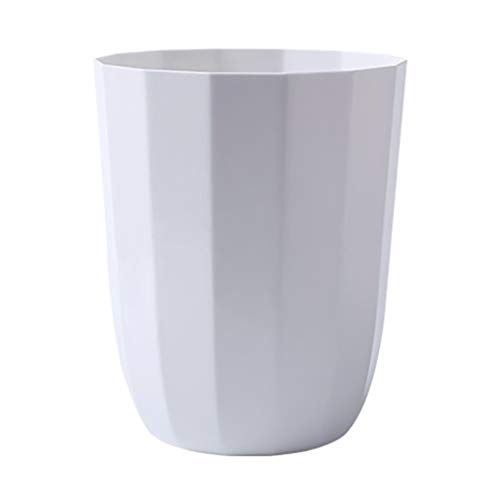 Xiaokeai Papeleras Bote de Basura pequeño, Rectangular, Minimalista y Moderno, baño vestidor, Cocina, Oficina en casa, Papelera Durable Hermosa y Duradera (Color : White)