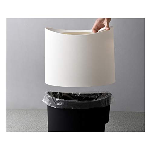 Xiaokeai Papeleras Papelera Creativa Hogar Cocina Sala de Estar Baño Oficina Bote de Basura Diseño de Doble Barril Hermosa y Duradera (Color : Blue)