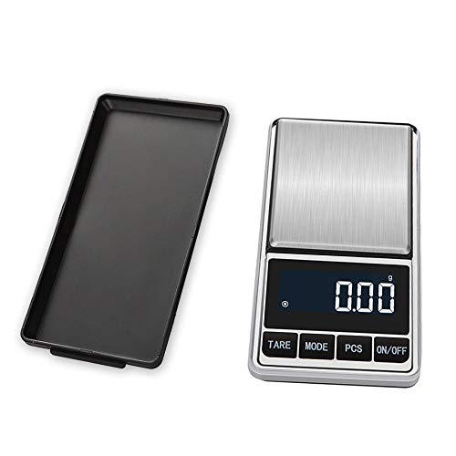 XIAOL Báscula De Joyería Balanza De Gramo Balanza De Palma 100/500 * 0.01g Balanza Electrónica De Precisión Balanza De Bolsillo Electrónica Portátil,500gX0.01g