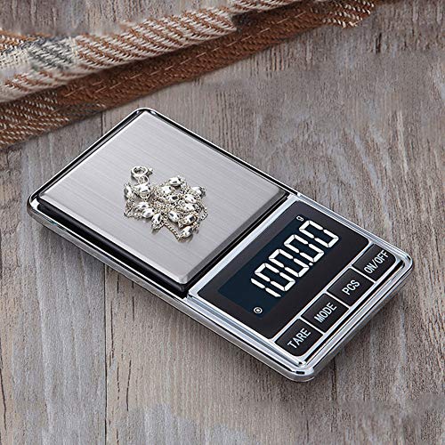 XIAOL Báscula De Joyería Balanza De Gramo Balanza De Palma 100/500 * 0.01g Balanza Electrónica De Precisión Balanza De Bolsillo Electrónica Portátil,500gX0.01g