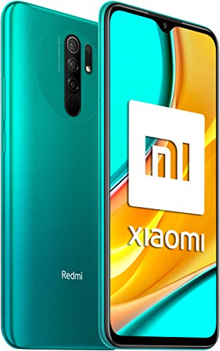 Xiaomi Redmi 9 - Smartphone con Pantalla FHD+ de 6.53" DotDisplay, 4 GB y 64 GB, Cámara cuádruple de 13 MP con IA, MediaTek Helio G80, Batería de 5020 mAh, 18 W de Carga rápida, Verde
