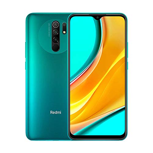 Xiaomi Redmi 9 Teléfono 4GB RAM + 64GB ROM, 6.53” FHD+ Dot Drop Pantalla, Media tek Helio G80 Octa-Core Procesador, 8MP Frontal & 13MP+8MP+5MP+2MP AI Quad Cámara Trasera Versión Global (Verde)