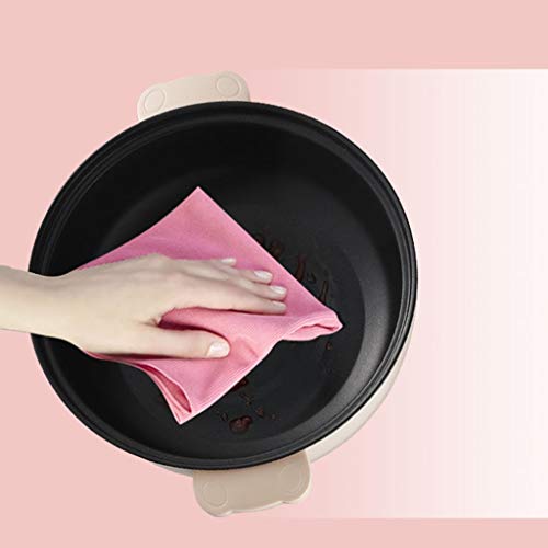 XIAOQIAO Eléctrica Hot Pot, de múltiples Funciones Olla, Sartén eléctrico Antiadherente con Tapa, Olla Pan, for Bistec, Huevo, arroz Frito, Ramen, harina de Avena, Sopa (Size : M)
