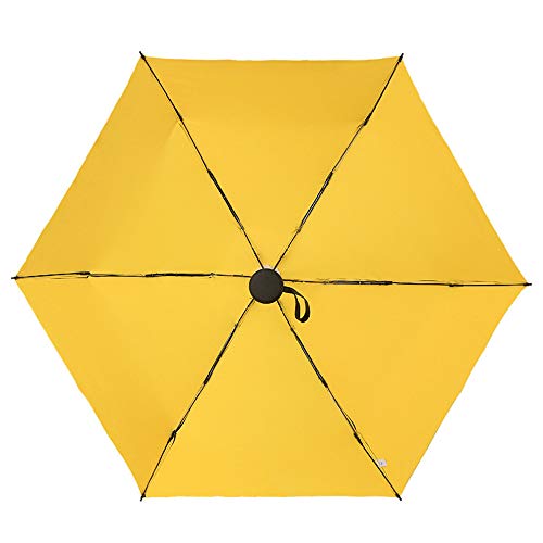 xinrongqu Ultra Ligero Mini 50% Paraguas para el Sol niñas de Vinilo Protector Solar Protector Solar Plegable Lluvia Paraguas Paraguas Paraguas Liso Azul 20 Pulgadas