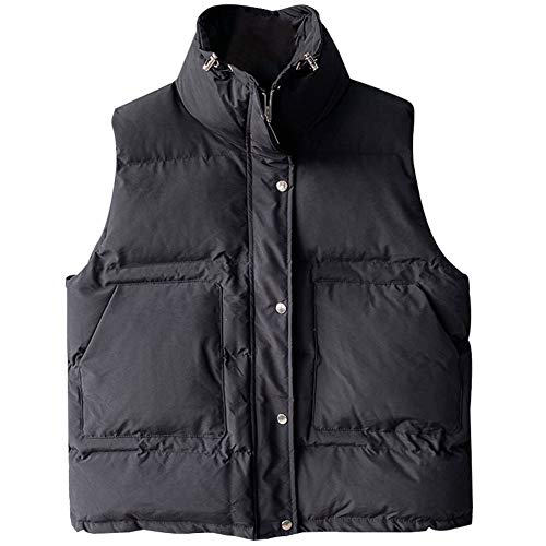 XinXinFeiEr La Motocicleta de Las Mujeres Chaleco De Algodón Suelta De Algodón Clip De Bolsillo Grande Significativamente Syouma Equipada Medio (Color : Black, Size : M)