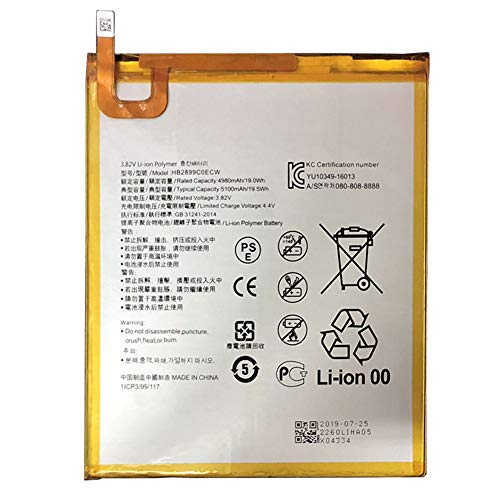 XITAI 19.5Wh 5100mAh HB2899C0ECW Repuesto Batería para Huawei MediaPad M3 M5 8.4 Inches BTV-DL09 BTV-W09 SHT-AL09 SHT-W09 with Tools