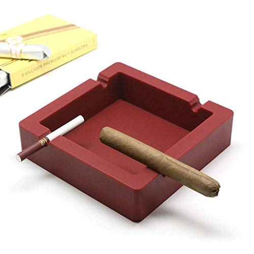 XJJZS Cenicero de Silicona, Caucho de Silicona de Alta Temperatura Resistente al Calor, Cenicero de diseño Redondo Durable (Color : C)