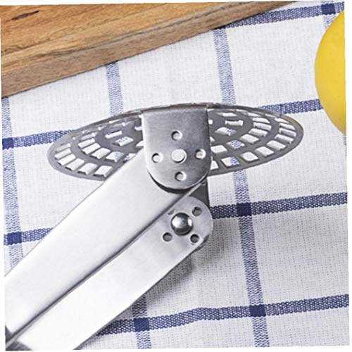 XKJFZ Asa Resistente Machacador De Acero Inoxidable Trituradora De La Patata para Puré De Patatas, Frutas Y Hortalizas Prensatelas Mano Ajo