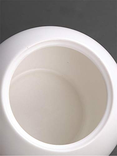 X&L Tarro de Almacenamiento Tarro de Galletas Lata de té de cerámica Lata de té Blanco Mate Grande Café Mermelada de Caramelo Condimento Cocina Tarro de Almacenamiento Sellado-5 5