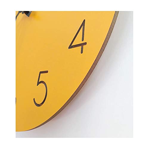 XMBT Reloj de Pared rústico,Funciona con Pilas, silencioso, sin tictac, Elegante Reloj de Pared de Madera Maciza Reloj de Pared con Pilas Que Hace tictac Shcool Clock Despertador de Noche