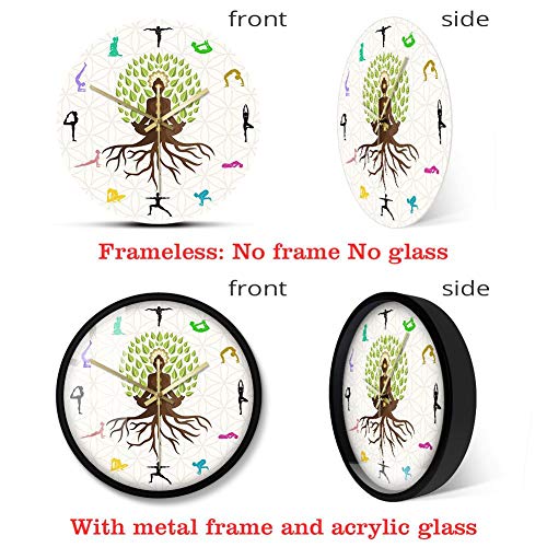 XMBT tictac Reloj de Pared Universal Movimiento de Cuarzo,Cocina Sala de Estar Interior Relojes Decorativos Relojes Decorativos de Pared sin Marco Modernos e innovadores Reloj con Pilas