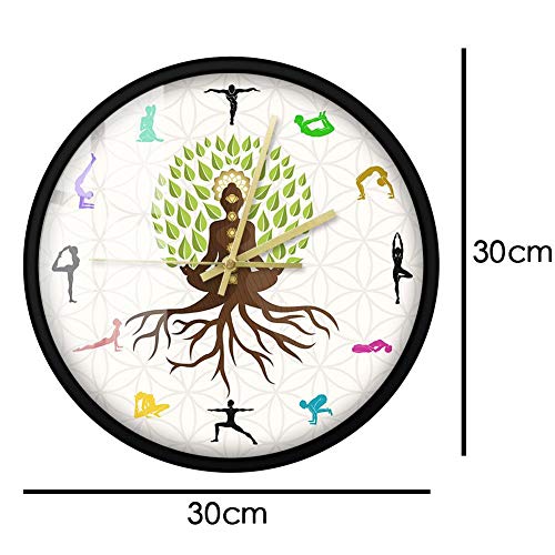 XMBT tictac Reloj de Pared Universal Movimiento de Cuarzo,Cocina Sala de Estar Interior Relojes Decorativos Relojes Decorativos de Pared sin Marco Modernos e innovadores Reloj con Pilas