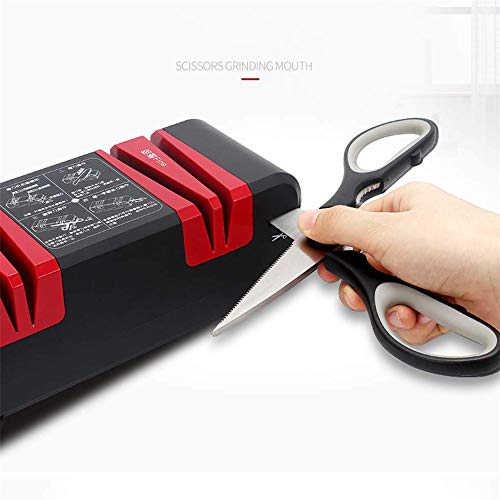 XMYL Afilador De Cuchillos Eléctrico, Multifuncional Afilador 4 En 1 Afilado De La Máquina para Cuchillos Destornilladores De Tijera