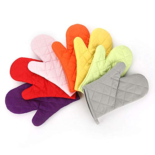 XMYNB Guantes de microondas Horno De Microondas Guantes De Cocina Blanco Cocina Herramienta Desplazar 1Pcs Refractarios Guante De Algodón,Verde