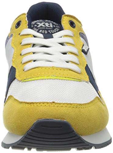 XTI 49660, Zapatillas para Hombre, Blanco (Blanco/Amarillo Blanco/Amarillo), 43 EU