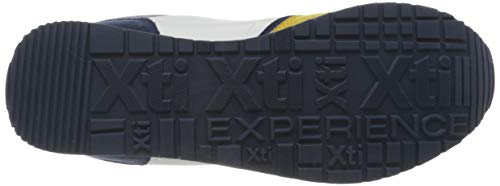 XTI 49660, Zapatillas para Hombre, Blanco (Blanco/Amarillo Blanco/Amarillo), 43 EU