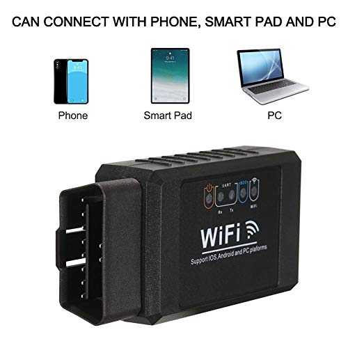XuCesfs Best OBD OBDII - Detector de herramientas de detección de conexión wifi para IOS Android Windows
