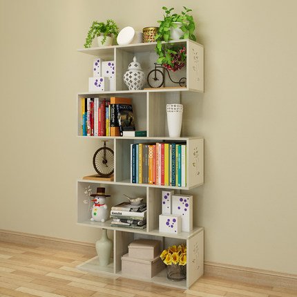 XUEYAN estantería Estantería Librería Simple Estantería Creativa pequeña Estantería Simple Estanterías Estantería Estantería de Almacenamiento Estantería pequeña y Salvaje (Color : #1)