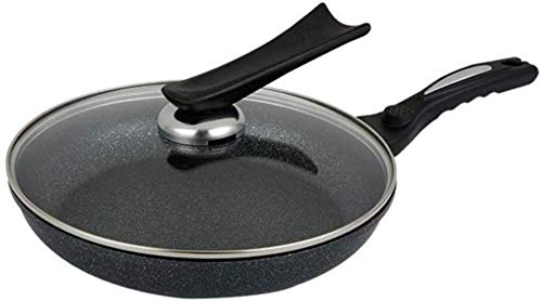 XUHRA Sartén con Tapa, Placa Maifan Piedra, Piso De La Estufa De Gas De Cocina Universal