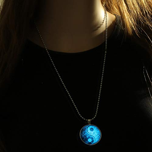 XYEQZ Halloween del Collar Luminoso Creativo, Navidad Que Brilla Intensamente Cadena De Clavícula, Crepúsculo Collar, Joyería De Halloween