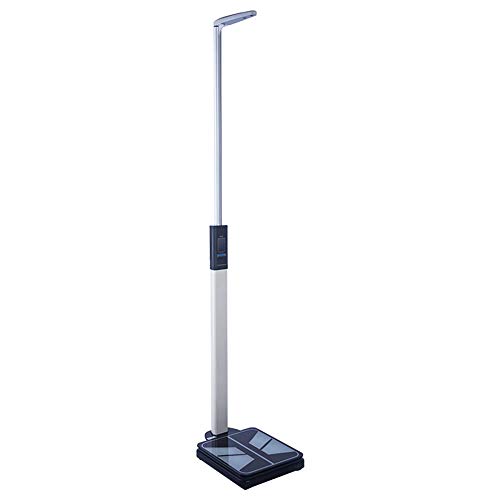 XYL Básculas electrónicas de Salud, báscula de Altura y Peso, medidor ultrasónico de Grasa Corporal, Pantalla Digital LED de Alta definición, medición precisa 110-195 cm