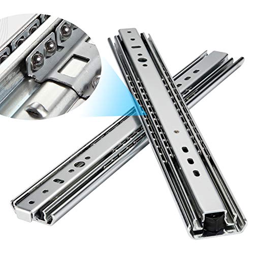 XYNH 1 Par (2 Unidades) De Guías De Cajón para Uso Industrial Professional, Rieles Deslizadores De Metal para Cajón, 25cm-100cm, Operación Silenciosa, Guías Correderas De Rodillo