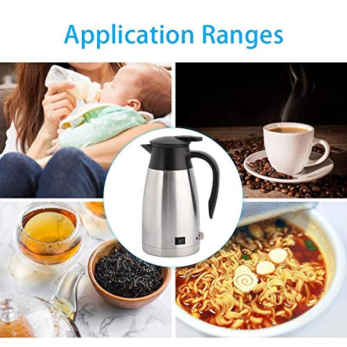 XYSQWZ Hervidor Eléctrico 1000ml Hervidor De Agua Eléctrico Portátil De Acero Inoxidable Hervidor De Agua Eléctrico Universal Hervidor De Agua Calentador Eléctrico Hervidor De Agua Calentador De Agua