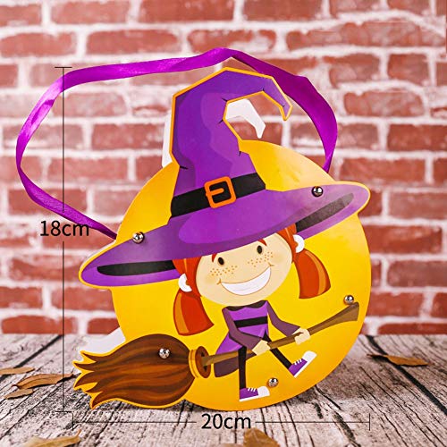 XYYWSJ Bolsa de Caramelos de azúcar portátil de la Bolsa de Calabaza Bolsa de jardín de Infancia Bolsa de Regalo Hecho a Mano Bolsa de Material de DIY de los niños de Halloween (Color : E)