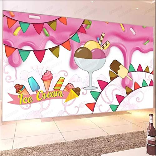 XZCWWH Pastelería Pastelería Utillaje Fondo Pared Especializada En La Producción De Murales De Papel Tapiz Cartel Etiqueta De La Pared,250Cm(W)×175Cm(H)