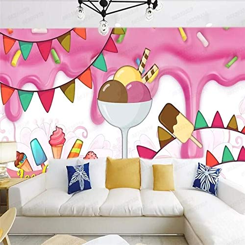 XZCWWH Pastelería Pastelería Utillaje Fondo Pared Especializada En La Producción De Murales De Papel Tapiz Cartel Etiqueta De La Pared,250Cm(W)×175Cm(H)