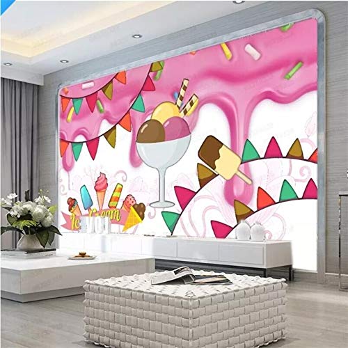 XZCWWH Pastelería Pastelería Utillaje Fondo Pared Especializada En La Producción De Murales De Papel Tapiz Cartel Etiqueta De La Pared,250Cm(W)×175Cm(H)