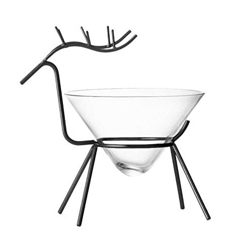 XZY - Estante de hierro para copas de champán de ciervo o champán con forma de cono de martini, copa de vino para bodas, fiestas, bares, cócteles moleculares