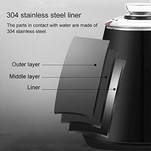 YangJinShan Tetera de Agua Totalmente automático eléctrico marmita de cocción Botella de Agua de Bombeo del té Conjunto eléctrico Estufa Hogar (Acero Inoxidable