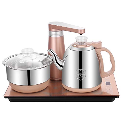 YangJinShan Tetera de Agua Totalmente automático eléctrico marmita de cocción Botella de Agua de Bombeo del té Conjunto eléctrico Estufa Hogar (Acero Inoxidable