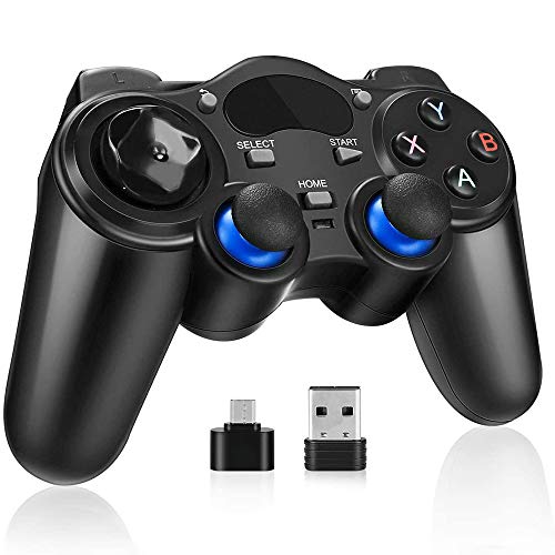 YANGMAN-BJ Mando inalámbrico 2.4G Pro Controller para PS3 Bluetooth Gamepad Joypad Remoto Compatible con/Teléfono PS3 / PC/TV Box/Android/tabletas/móvil, Soporte UTG