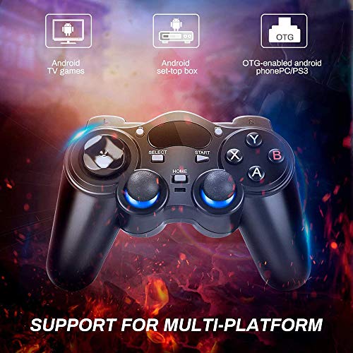 YANGMAN-BJ Mando inalámbrico 2.4G Pro Controller para PS3 Bluetooth Gamepad Joypad Remoto Compatible con/Teléfono PS3 / PC/TV Box/Android/tabletas/móvil, Soporte UTG