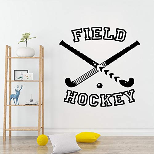 yaonuli Deportes Hockey Vinilo Etiqueta de la Pared Papel Tapiz Sala de Estar Empresa Escuela Oficina decoración calcomanía Etiqueta decoración 42x42cm
