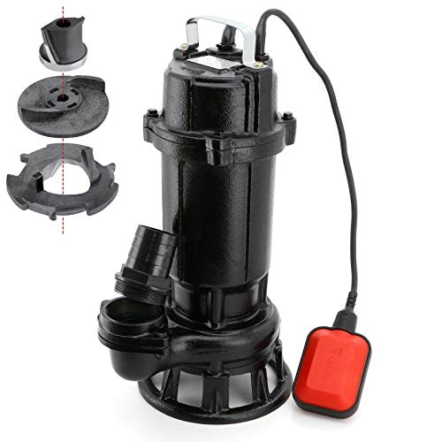 YATO YT-85350 - Bomba sumergible con tocador para agua sucia, 750w