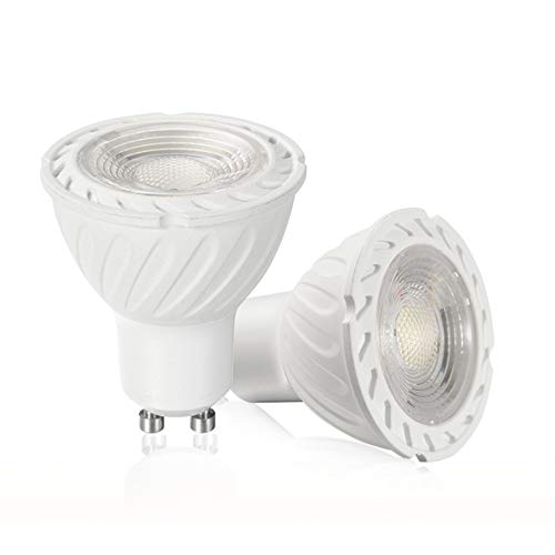 YAYZA! 8-Paquete Nueva Generación MR16 GU10 6W Red Eléctrica AC LED COB Foco Bombilla 500lm 50W Halógena Equivalente A60 Grados De Haz Ancho Lámpara No Regulable Color Blanco Cálido 3000K