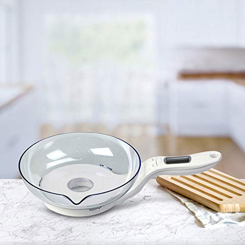 YBZS Portátil Digital De Cocina Escala LED Peso De Equilibrio Electrónico Escalas De Medición Alimentación Escala Desmontable Medir Herramienta Novedades para La Cocina,Rojo
