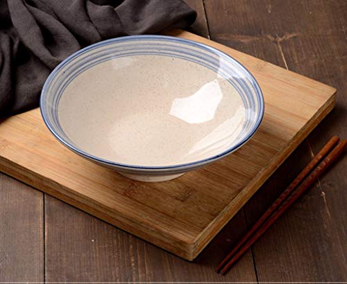ycdcj Bowl cerámica tazón de cerámica Japonesa, Cubo Retro Bowl Big Bowl Noodle Bowl hogar Bowl Restaurant, Restaurante, menaje, Comercial al por Mayor