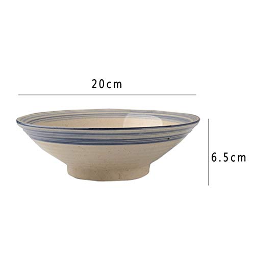 ycdcj Bowl cerámica tazón de cerámica Japonesa, Cubo Retro Bowl Big Bowl Noodle Bowl hogar Bowl Restaurant, Restaurante, menaje, Comercial al por Mayor